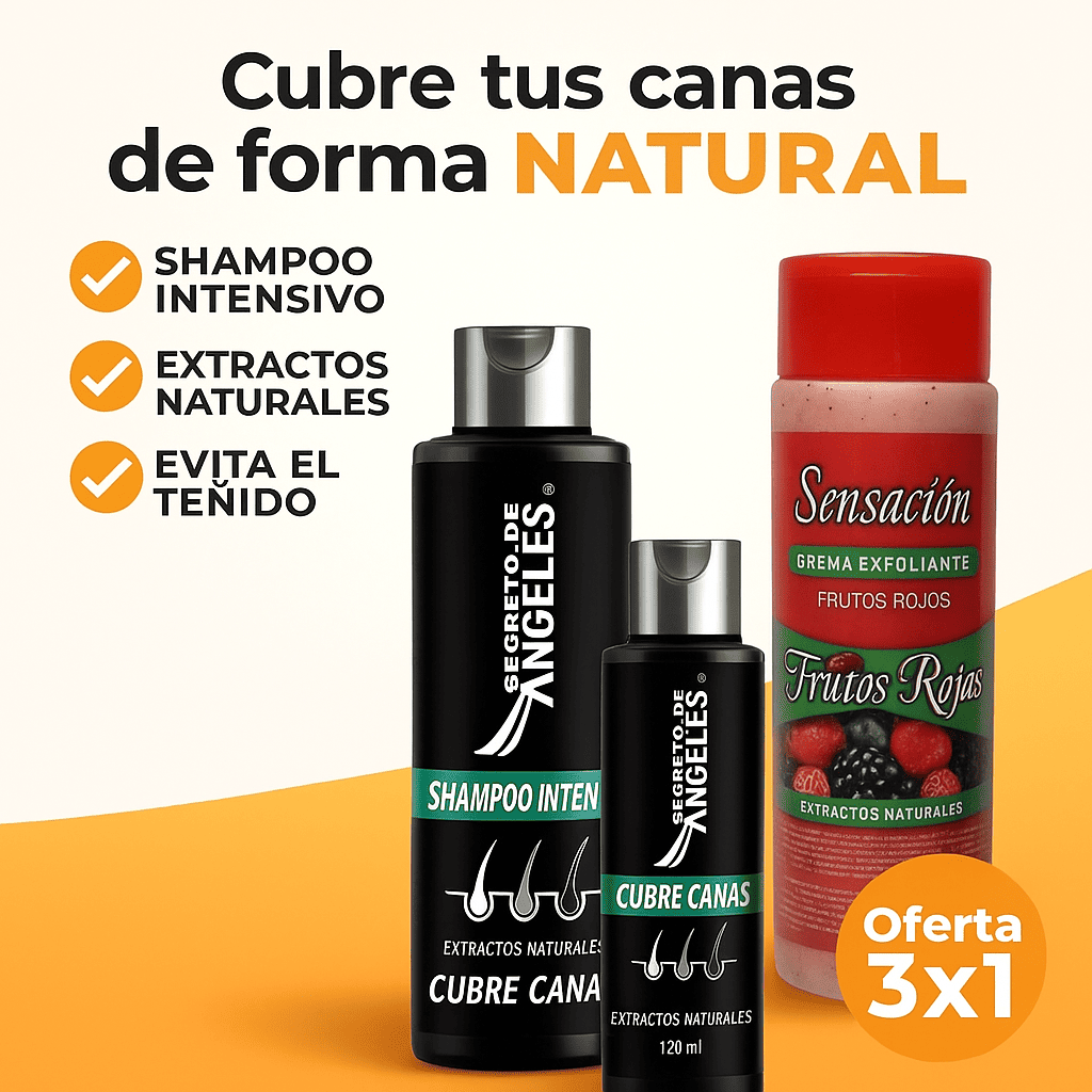 Promo 3x1 Shampoo + Colágeno Activador + Crema Exfoliante
